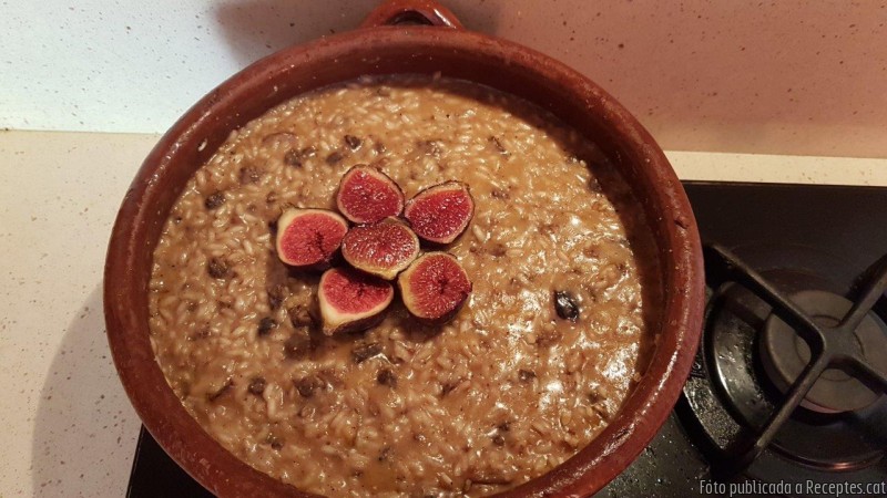 Rissoto amb figues i botifarró