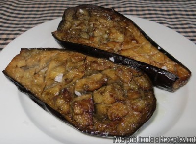 Recepta de cuina de Albergínies al forn amb mel