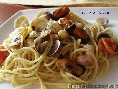 Recepta de cuina de Pasta allo scoglio (marisc)