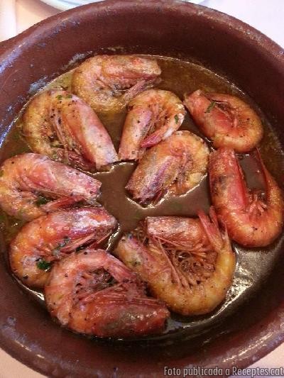 Recepta de cuina de Gambes al forn amb all i julivert