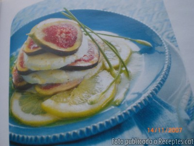 Recepta de cuina de Figues amb mozzarela