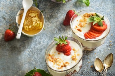 Recepta de cuina de Crema de iogurt i mascarpone