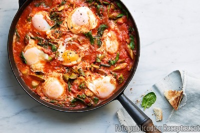 Recepta de cuina de Espàrrecs Shakshuka