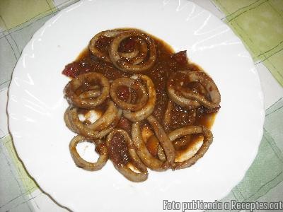 Recepta de cuina de Estofat de calamars