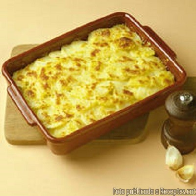 Recepta de cuina de Recepta bàsica per Patates Gratinades