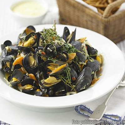 Recepta de cuina de Moules frites belga de bolets