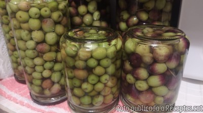 Recepta de cuina de Olives arbequines en conserva