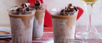 Recepta de cuina de Postres semifredes de xocolata