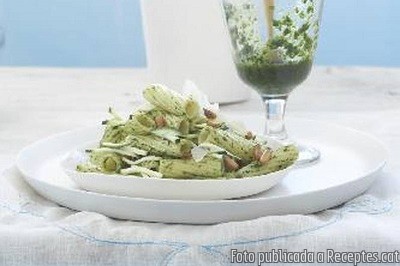 Recepta de cuina de Rigatoni amb Pesto de Llimona