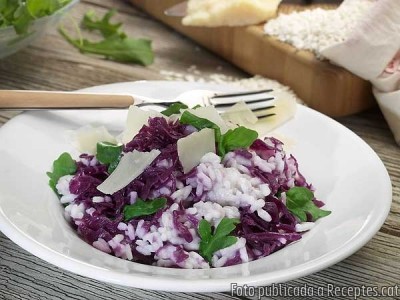 Recepta de cuina de Risotto amb llombarda