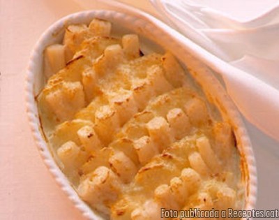 Recepta de cuina de Gratinat de salsifís i patates