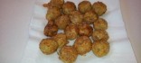 Mandonguilles de patata amb gambes